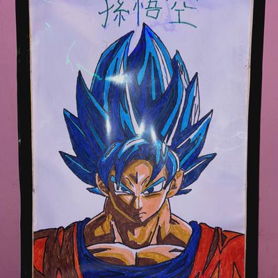 Goku drawing process by Einom -- Fur Affinity [dot] net