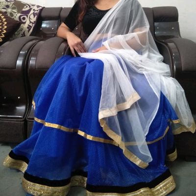 Latest Blue Lehenga Choli Designs For Women