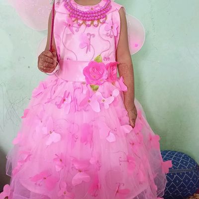 KIDZLIFE Baby Girls Angel Pari Dress|Christmas Gown|Wedding Dress- Pink :  Amazon.in: Video Games