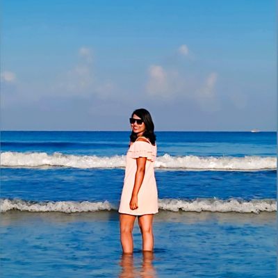 Women Printed Cotton Dress One Piece Beach Party Wear Knee-length Tunic Top  | eBay