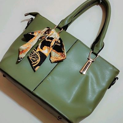 Medium Green Leather Hobo Bag - Slouchy Leather Purse | Laroll Bags