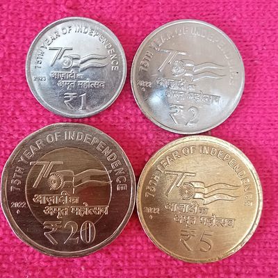 Collectibles Set Of 75th Independence Coins Freeup