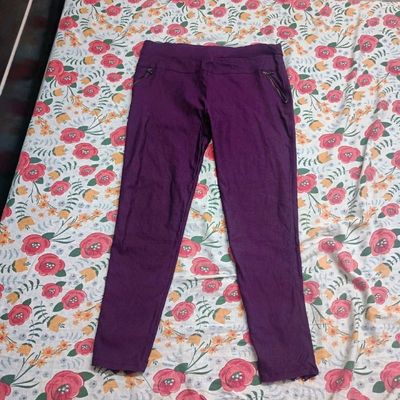 Jeans & Trousers, Purple Pant Fixed Price