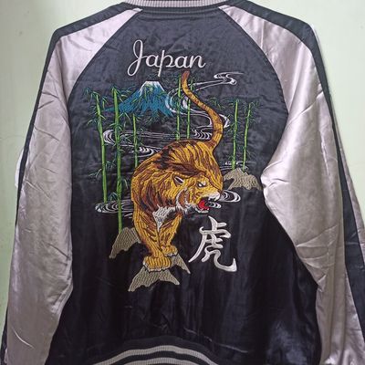 Gold Fire Wolf Sukajan Jacket – JAPAN BOX