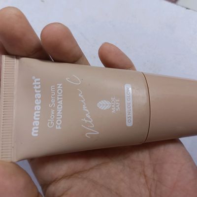 Foundation, MAMAEARTH SERUM GLOW FOUNDATION (NUDE GLOW)