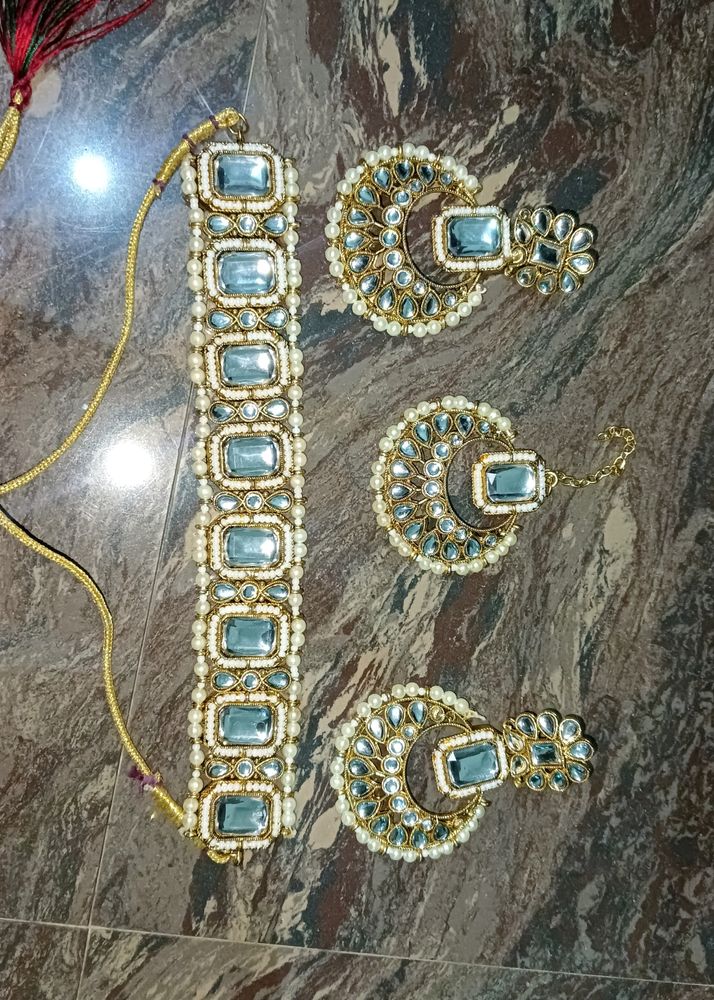 Moti Kundan Jewellery Set