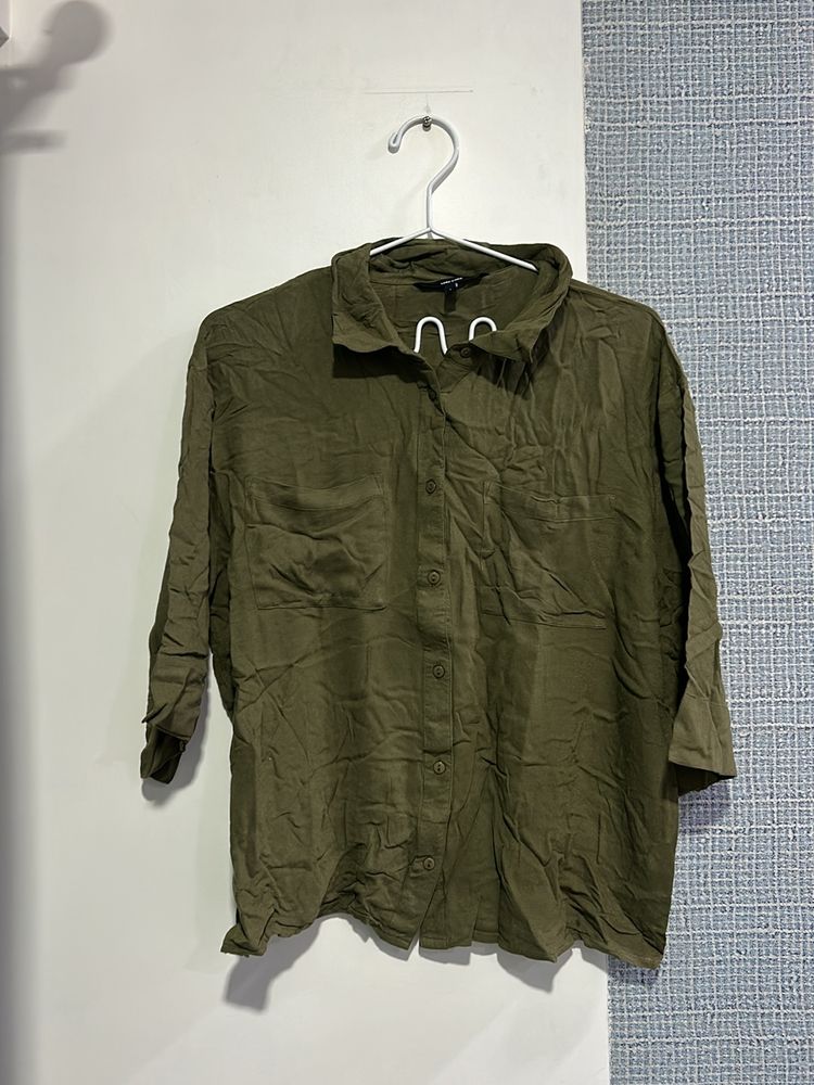 Vero Moda Olive Green Shirt