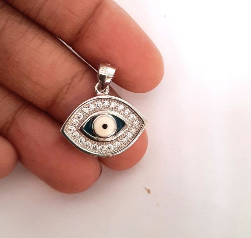 925 silver evil eye pendant Combo Of Two Pendan