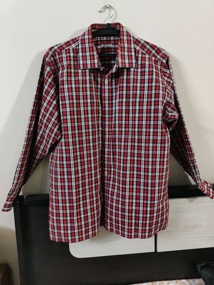 Raymond Red Checks Shirt