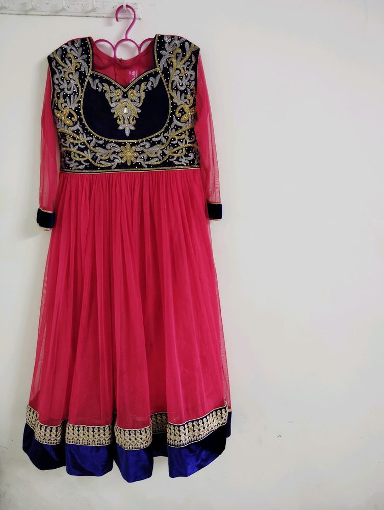 Pink Anarkali Dress