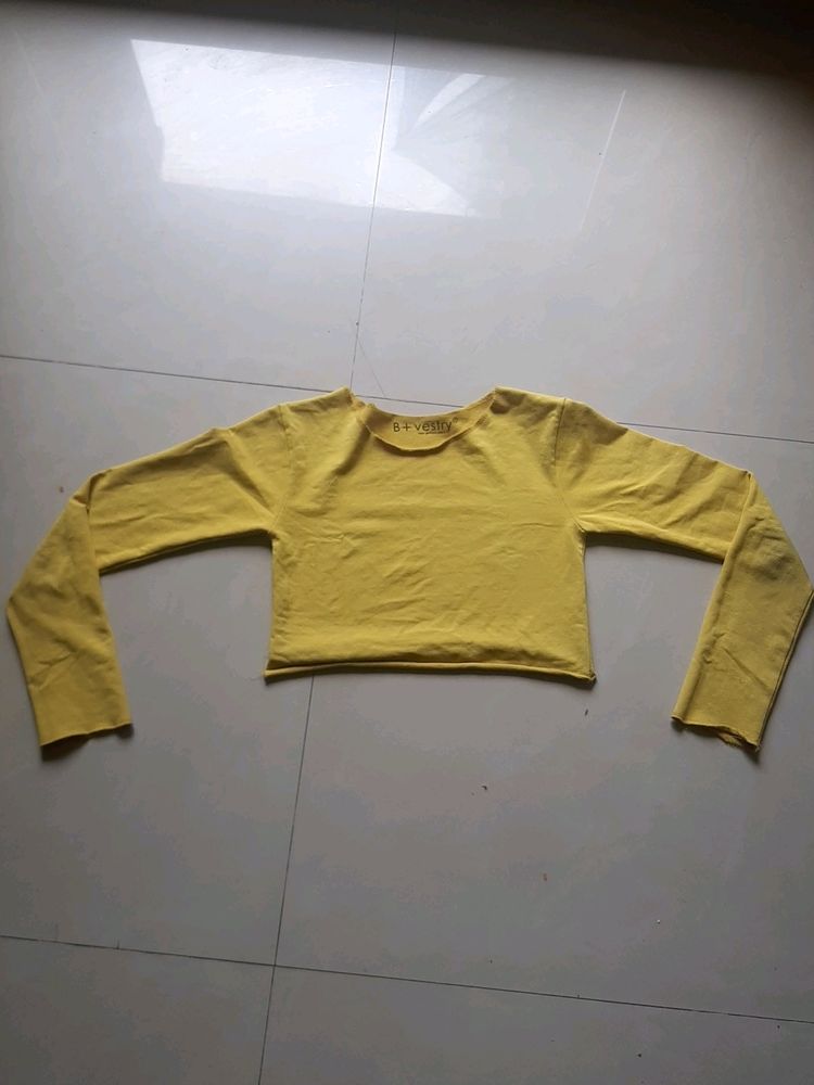 Yellow Crop Top