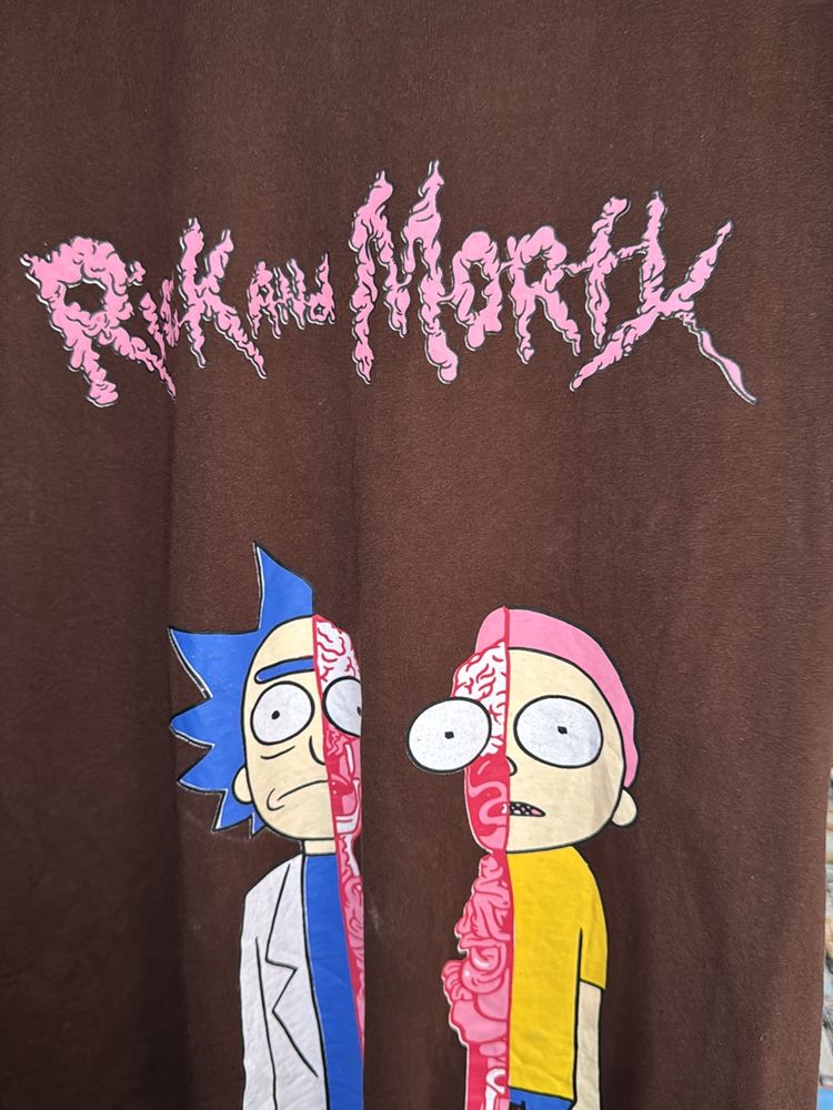 Thrift Rick And Morty Oversized T-Shirt