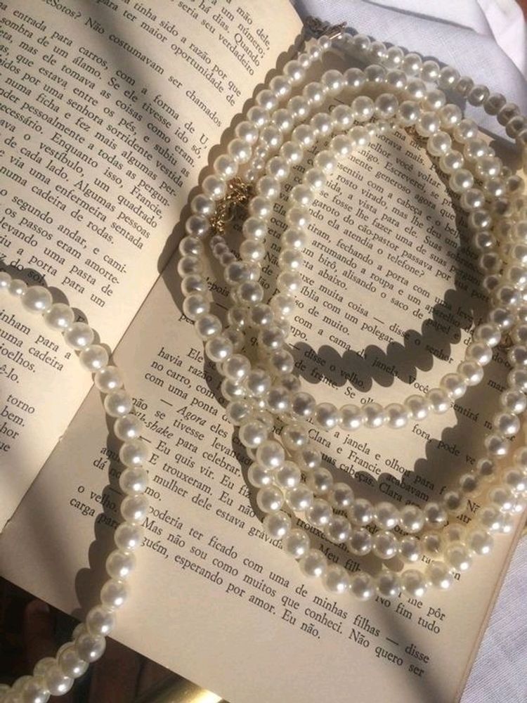 x˚. ୭ ˚○◦˚.Beautiful Pearl Necklace*:..｡o○