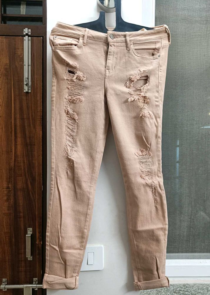 Rugged Peach Jeans