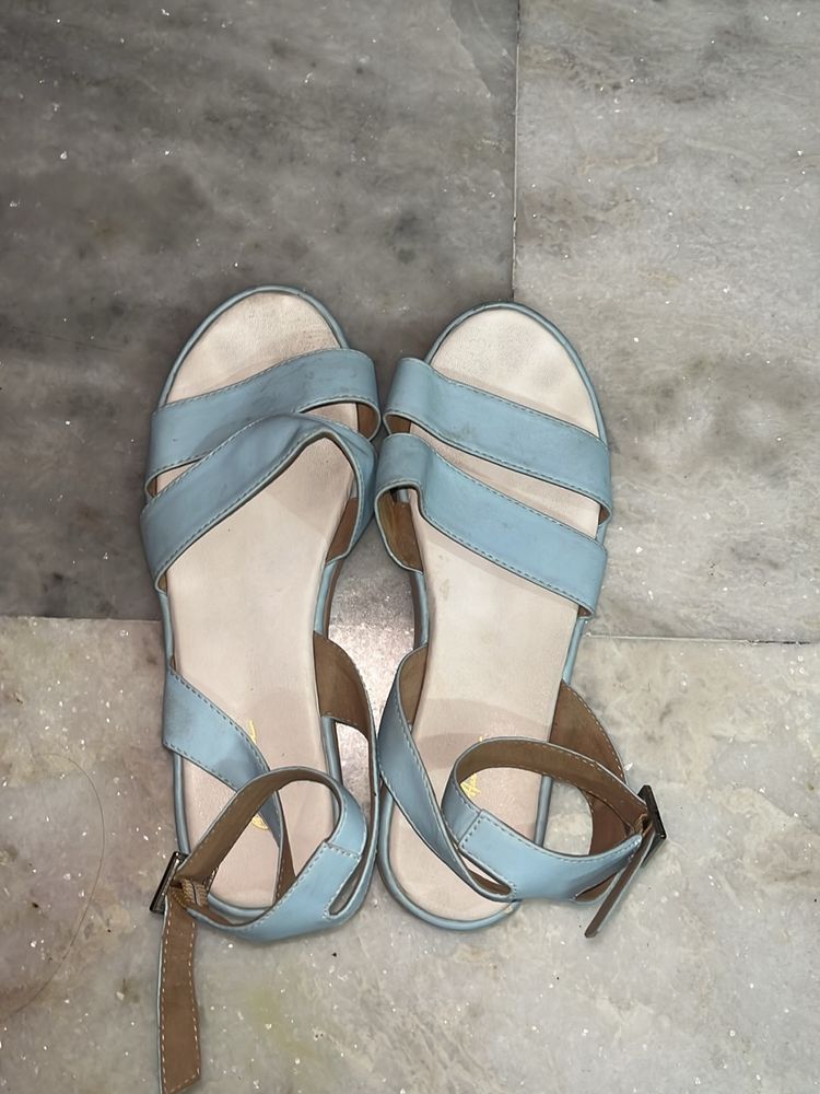 Mast & harbour Blue Flatform Heels