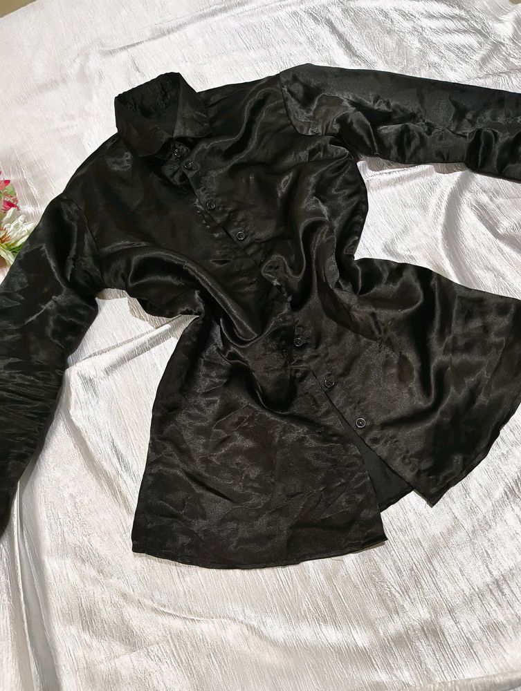 🔥SALE🔥 Sexy Black Shirt - Silk