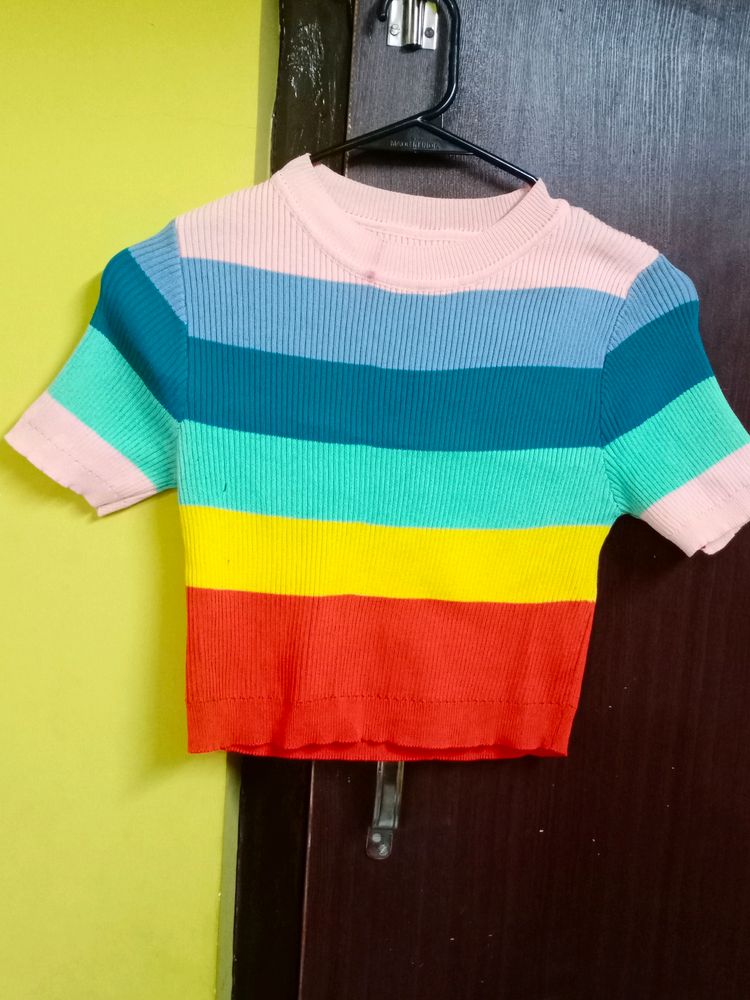 Rainbow Crop Top