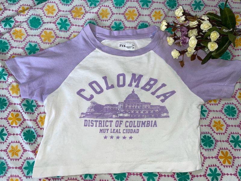 Colombia Lavender Crop Top💜