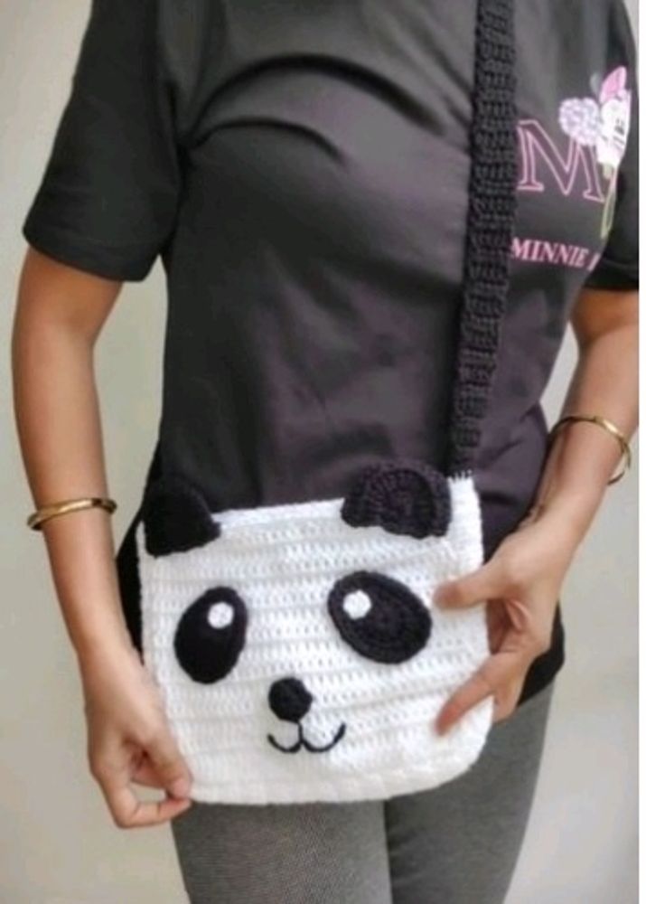 Crochet 🐼  Panda Sling Bag