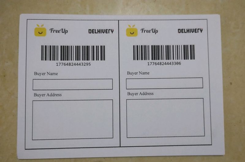 15 Freeup Shipping Label