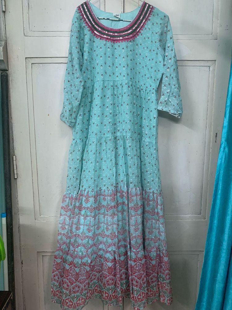 COMBO OF ETHNIC GOWN AND ANARKALI KURTA SET