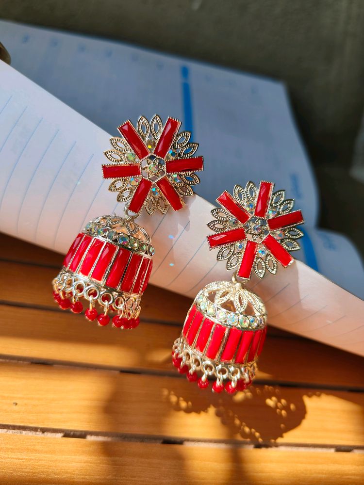 Red Jhumka