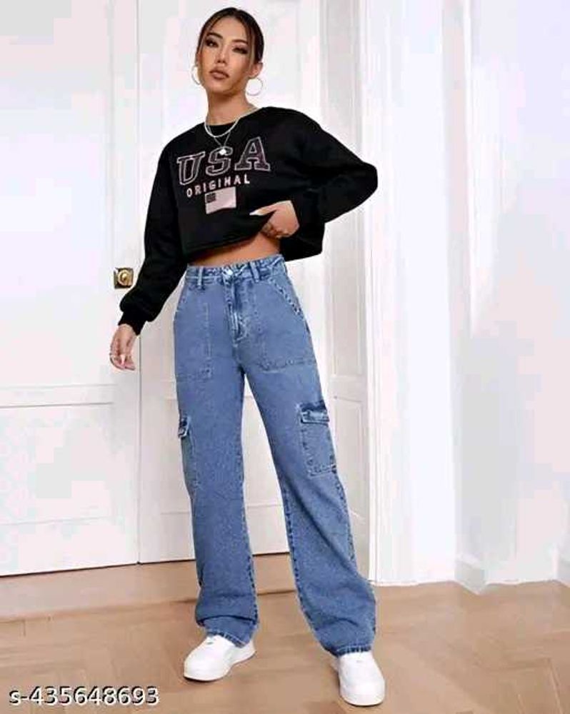 Women Cargo Plane jeans