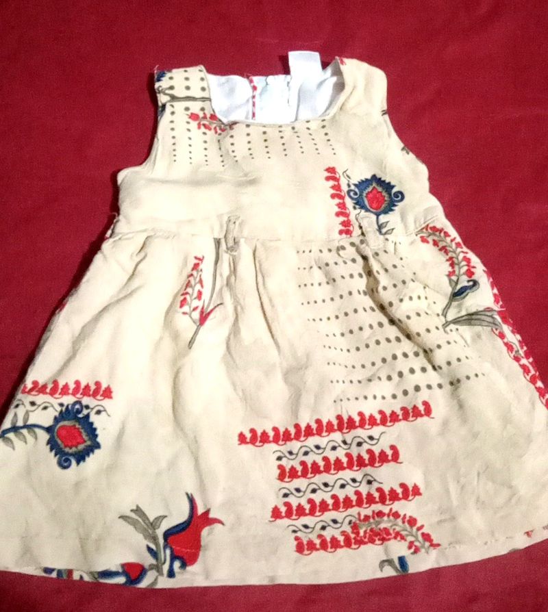 Baby Girl Cotton Frock 3 -12 Months Can Wear