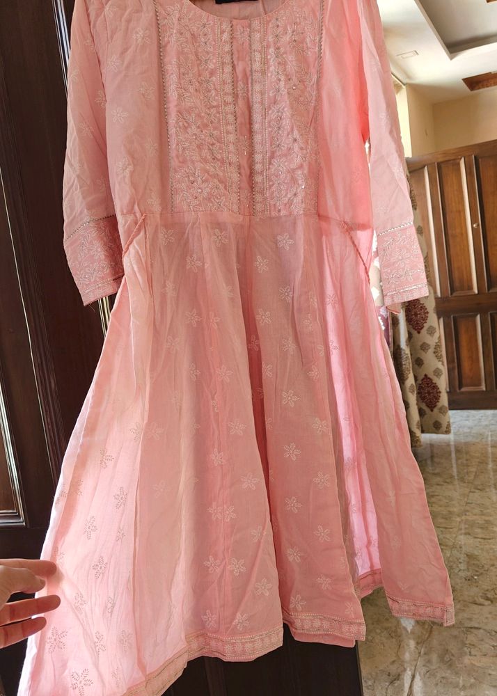 A-Line Short Kurta Palazzo Set