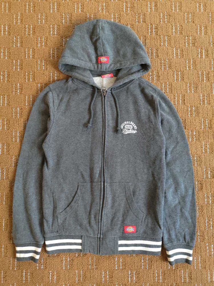 DICKIES HOODED ZIPPER UPPER GREY