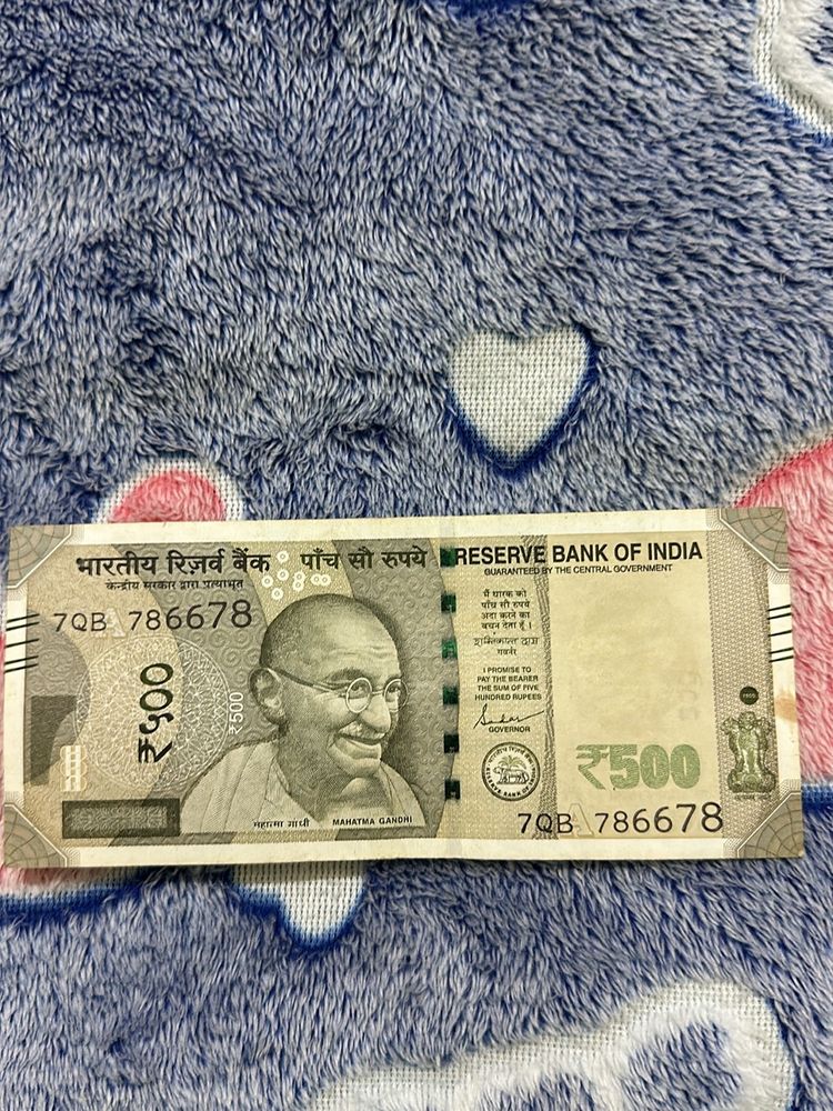 500 India Rupee Note