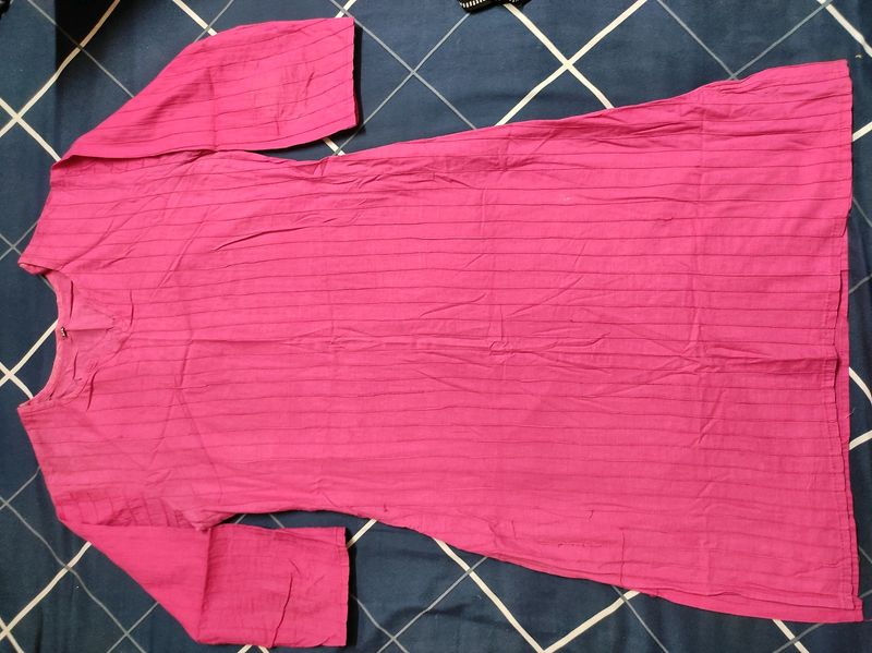 Pink Kurta With Designer Pant