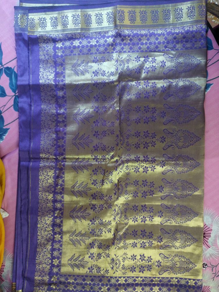 Light Weight Lavender Silk Saree