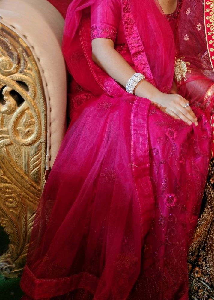 🎉Beutiful Rani Pink Festive Wear Lehenga🎉