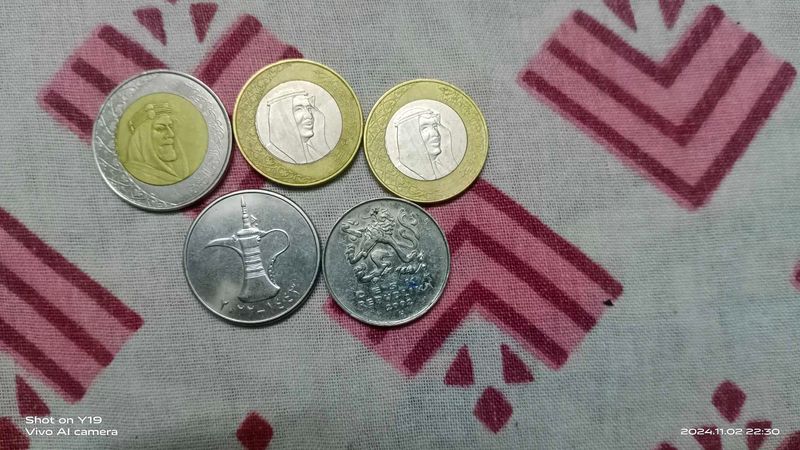 Uae,Saudi,Ceska Country Coin