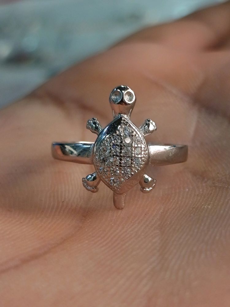 Pure SILVER Tortoise(Kachua) Ring 92.5