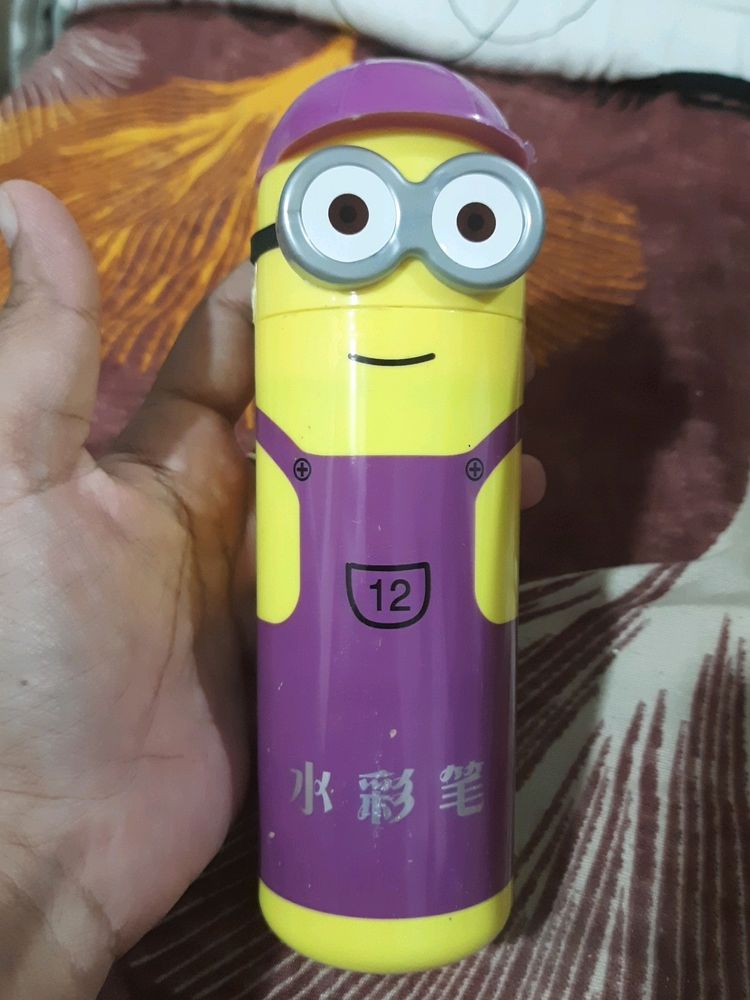 Minion Themed Multipurpose Box With Sketch Pens