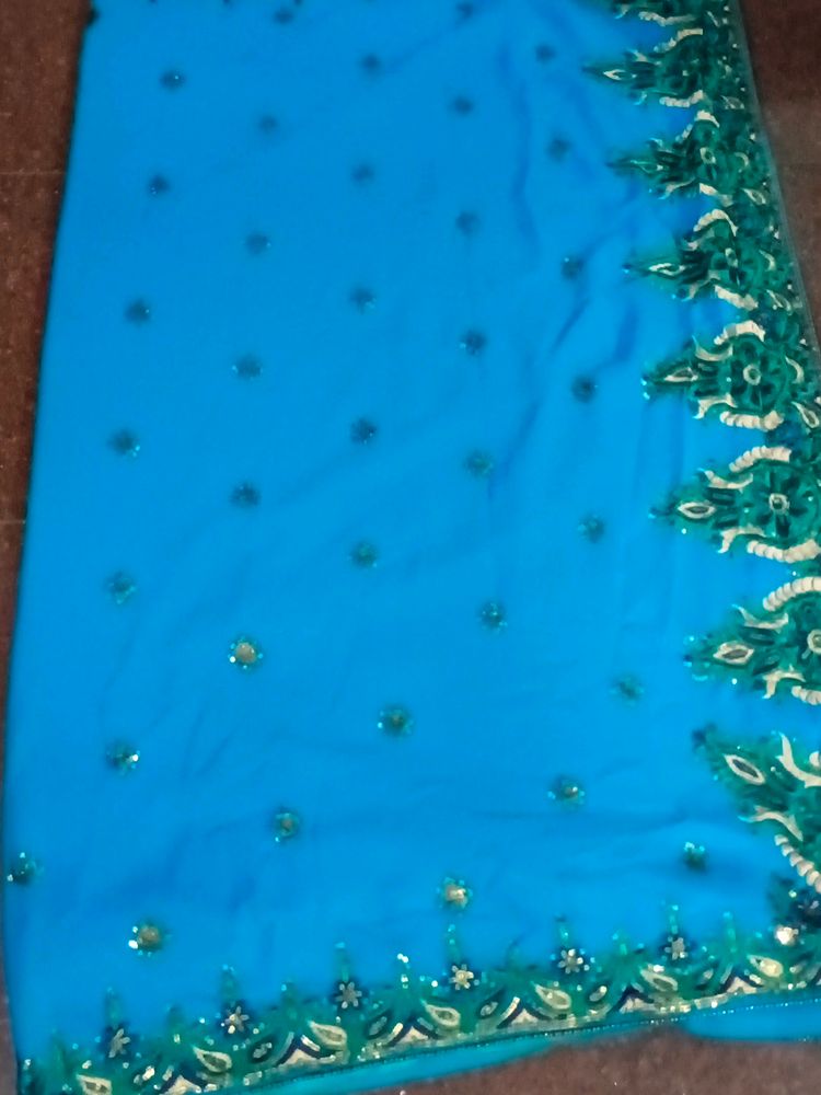 Designer Saree With Nice Work