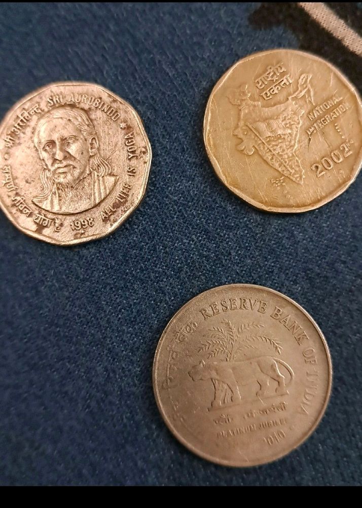 Rare Indian Coins Of 2 Rupee