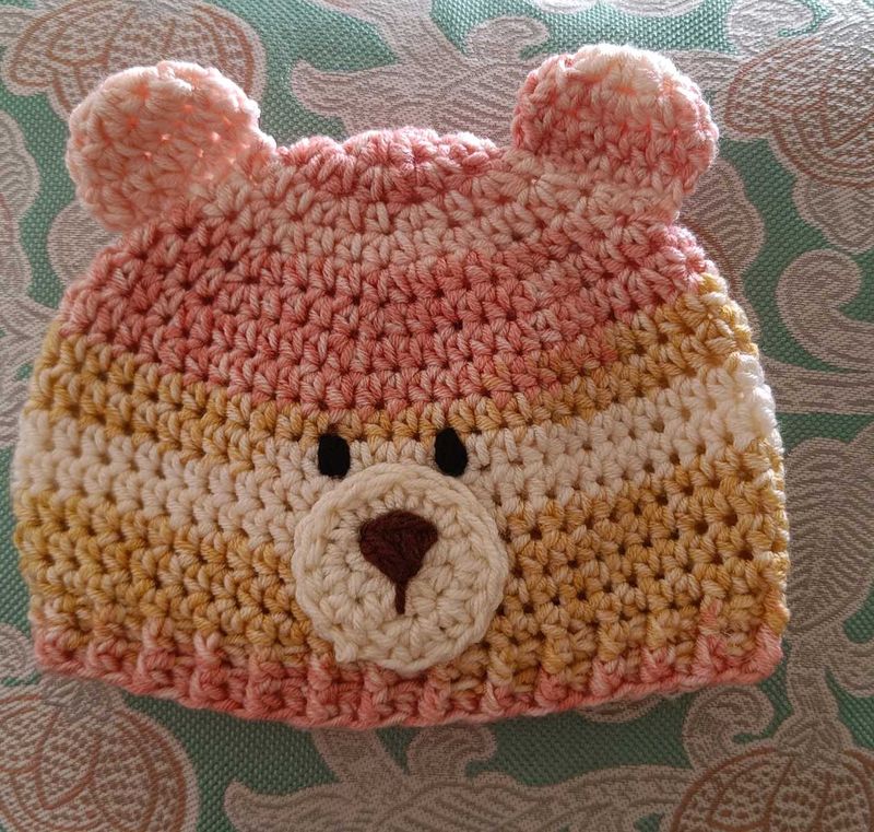 Crochet Baby Bear Hat