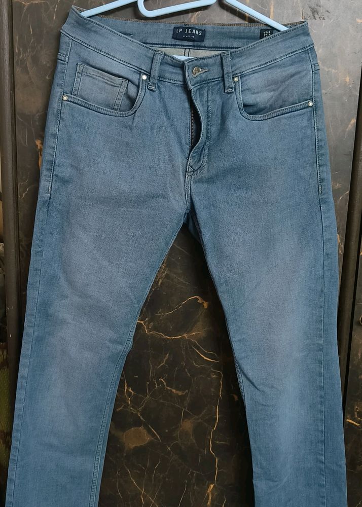 Men Casual Blue Denim Straight Jeans