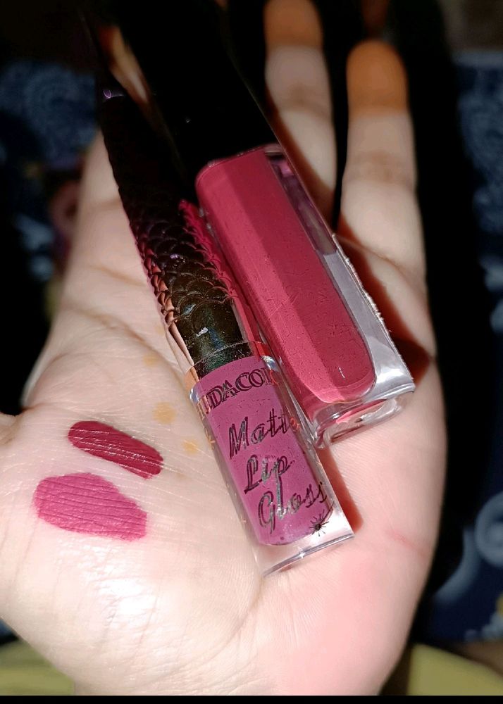 2 Pc Matte Lipstick +Freegift❤ ✅ Only Cash✅