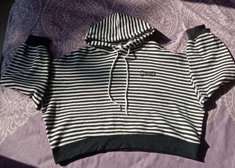 Striped Pullover With Hood