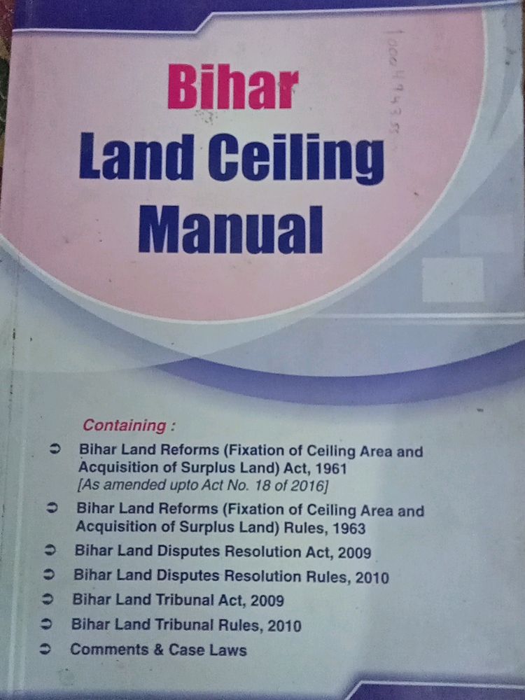 Bihar Land Ceiling Manual