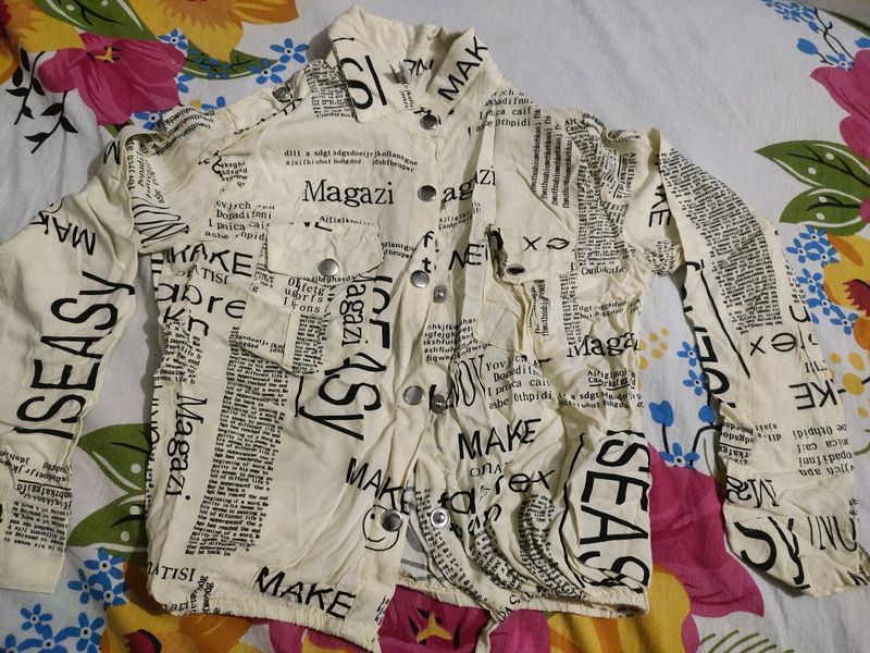 Newspaper Print Shirt