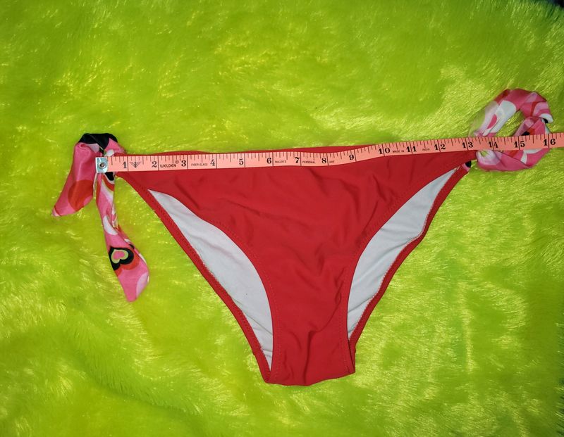 Red Colour Printed Panty