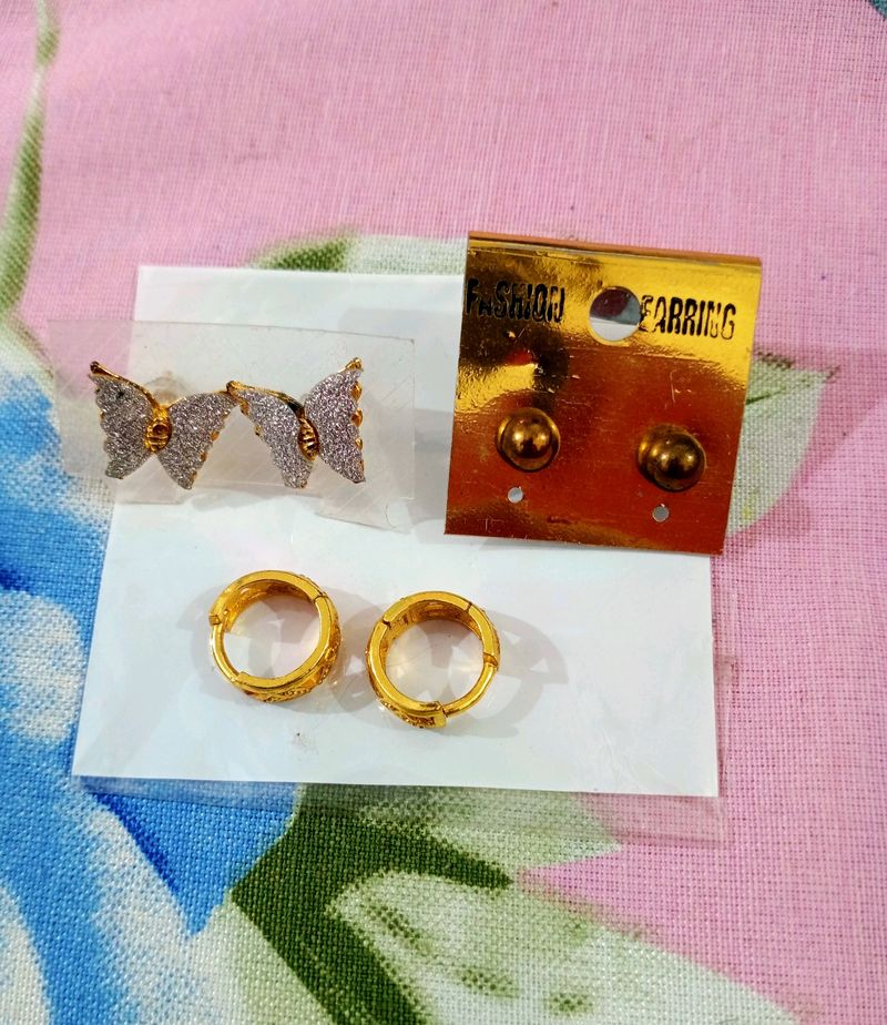 Earring And Studs, Hoops