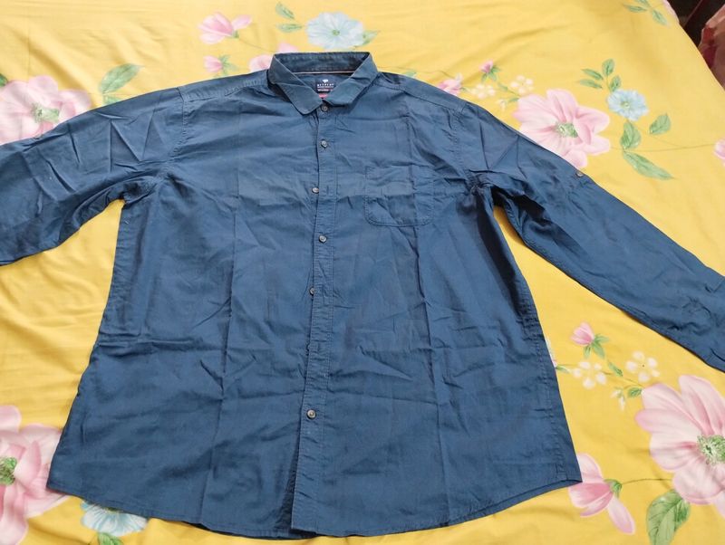 Gents Blue And Charcoal Shirt