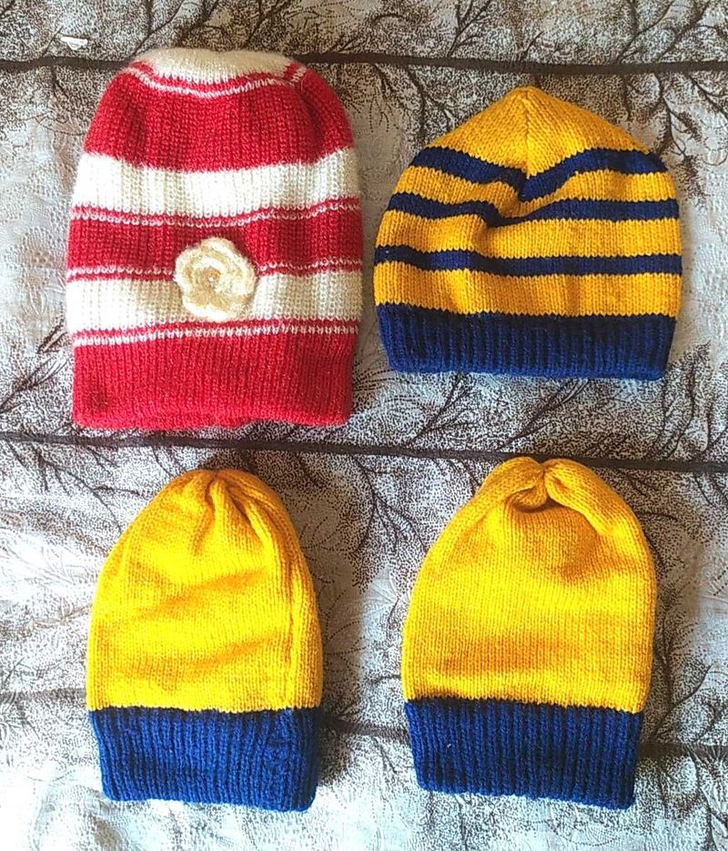 Brand new Winter Woolen Cap Pack Of 4 Capss