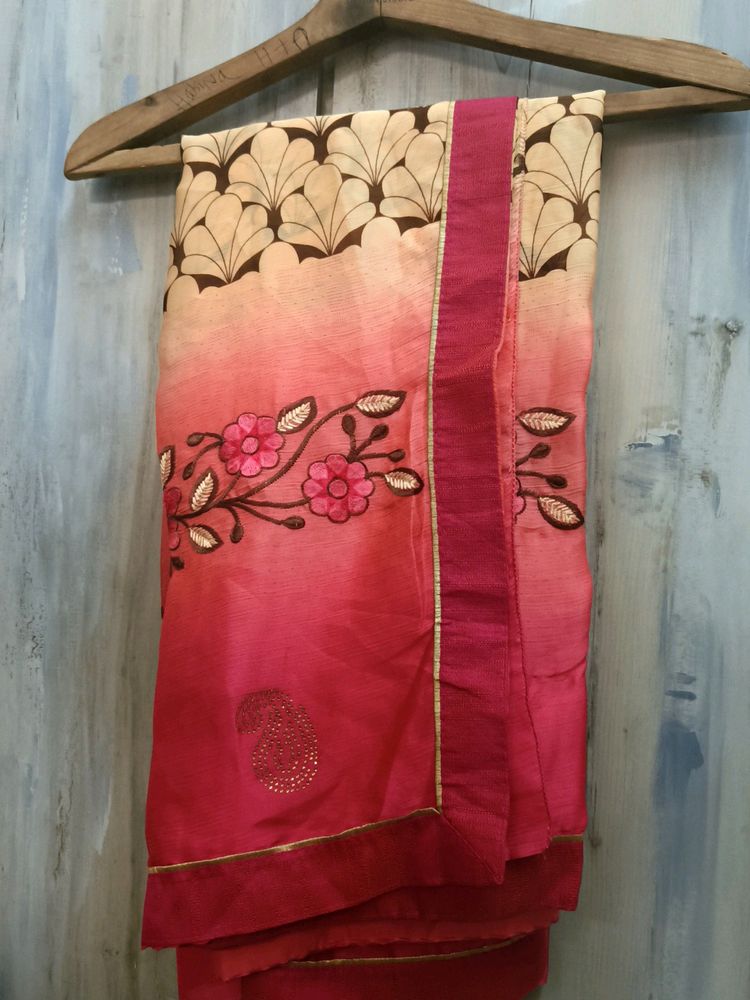 Double Colour Silk Saree